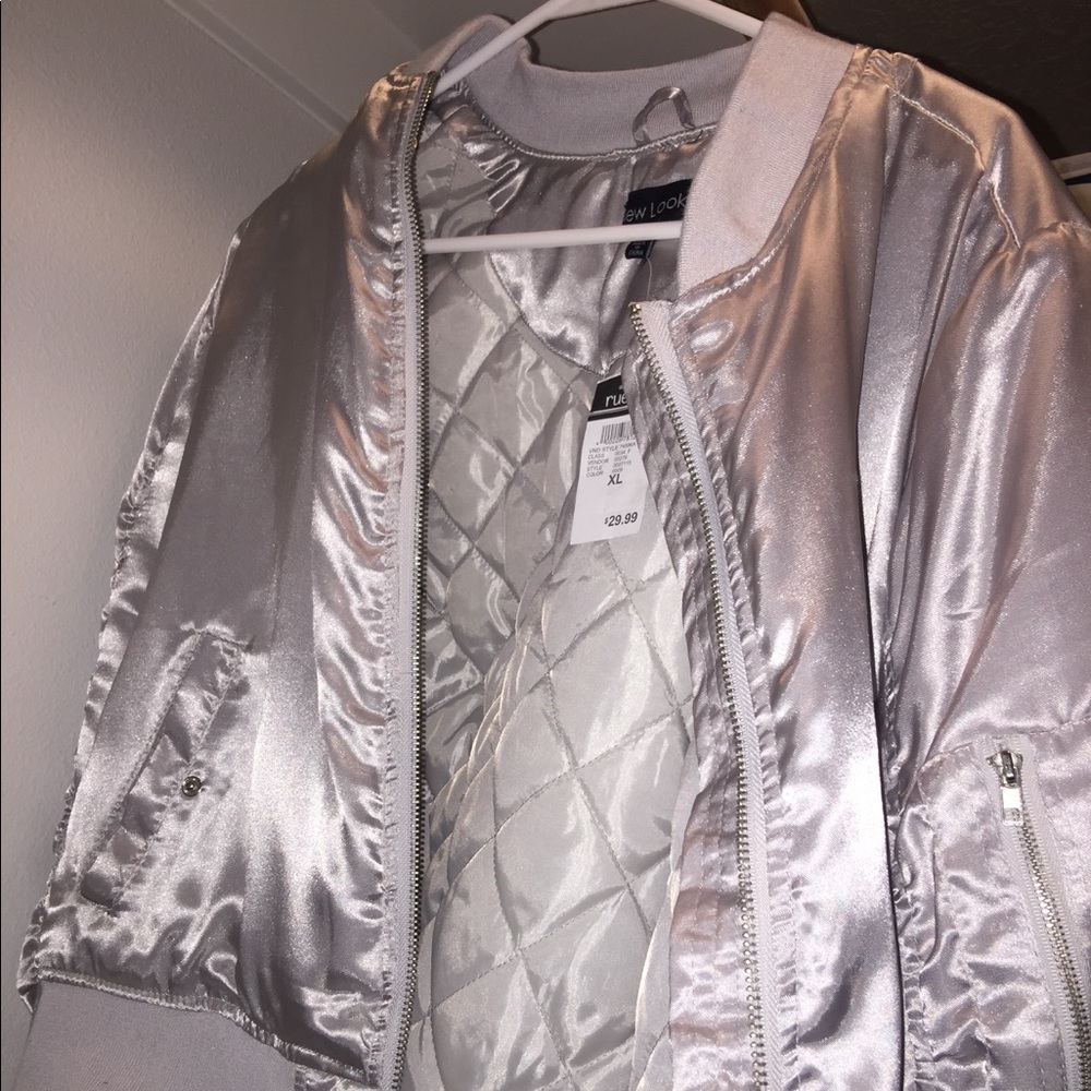 Satin bomber jacket